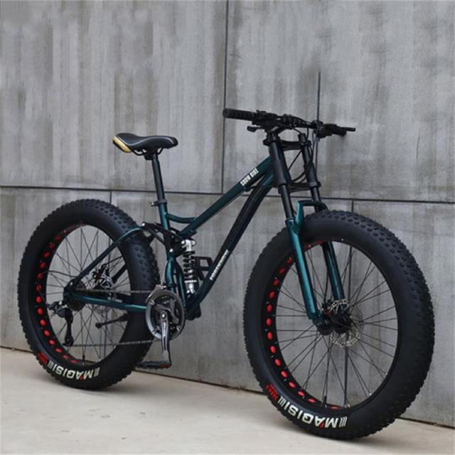 Adult Off-Road Mountain Bike with Super Wide Tires – All-Terrain Bicycle for Beach, Snow, and Trails – Suitable for Men, Women, and Students