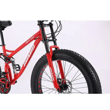 Customized Adult Mountain Cruiser – Affordable Wholesale Fat Tire Full Suspension Mountain Bike for Off-Road Adventures